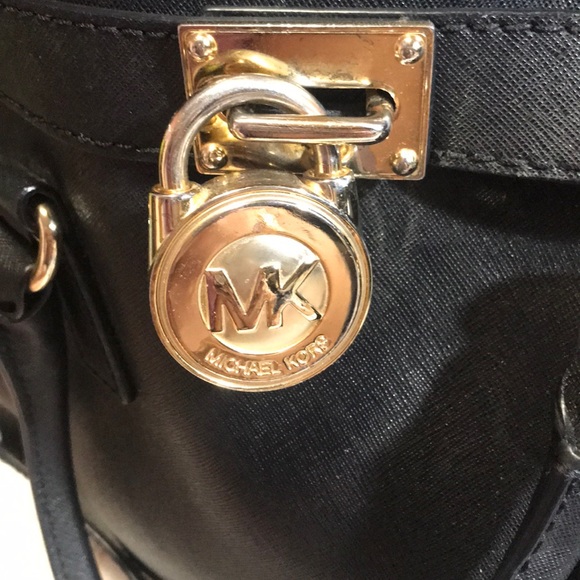 Michael Kors Black Lock & Key Handbag - Picture 3 of 8